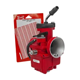 MF9749 Carburatore Dellorto VHST 28 BS Rosso Aria Manuale Vespa Valvola Piatta