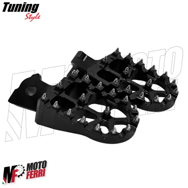 MF9803 Pedane Poggiapiedi CNC Yamaha Tenere 700 Rally World da 2019 a 2024 Nero