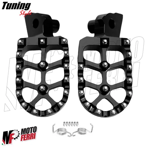 MF9803 Pedane Poggiapiedi CNC Yamaha Tenere 700 Rally World da 2019 a 2024 Nero