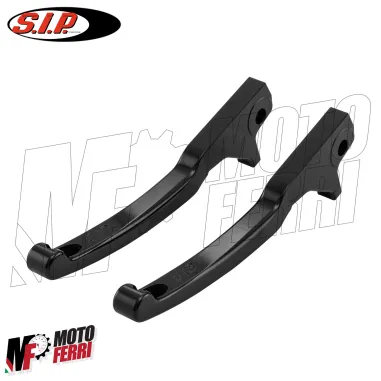 MF9806 Coppia Leve Freno Nero Lucido CNC SIP Vespa GTS 125 300 Super 2023 2024