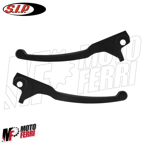 MF9806 Coppia Leve Freno Nero Lucido CNC SIP Vespa GTS 125 300 Super 2023 2024