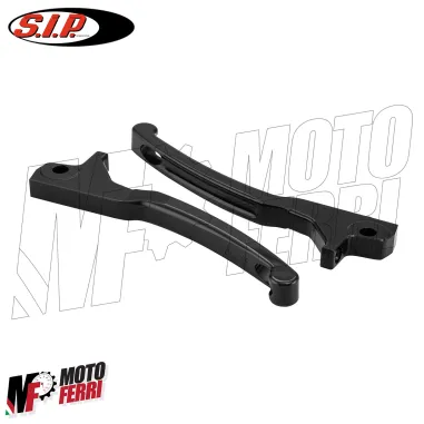 MF9806 Coppia Leve Freno Nero Lucido CNC SIP Vespa GTS 125 300 Super 2023 2024