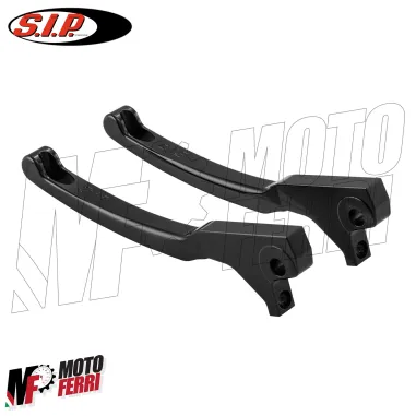 MF9806 Coppia Leve Freno Nero Lucido CNC SIP Vespa GTS 310 Super E5+ 2025 2026