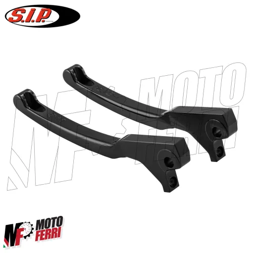 MF9806 Coppia Leve Freno Nero Lucido CNC SIP Vespa GTS 310 Super E5+ 2025 2026