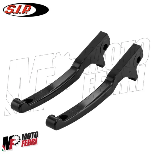 MF9806 Coppia Leve Freno Nero Lucido CNC SIP Vespa GTS 310 Super E5+ 2025 2026