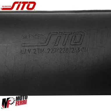 Marmitta Sito Siluro Nera Vespa 50 Special R L N 125 ET3 Primavera Motore a 130