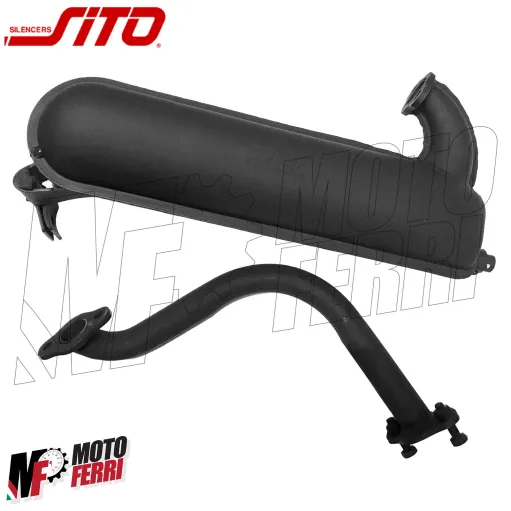 Marmitta Sito Siluro Nera Vespa 50 Special R L N 125 ET3 Primavera Motore a 130