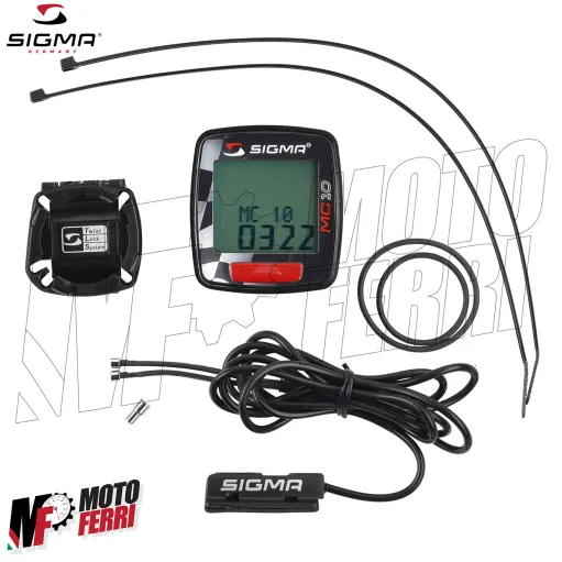 MF9812 Contachilometri Tachimetro Digitale SIGMA MC10 Moto Scooter fino 399 km/h