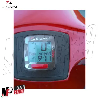MF9812 Contachilometri Tachimetro Digitale SIGMA MC10 Moto Scooter fino 399 km/h