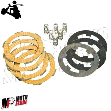 MF2397 KIT FRIZIONE RACING 4 DISCHI 6 MOLLE KEVLAR VESPA 50 125 SMALLFRAME APE
