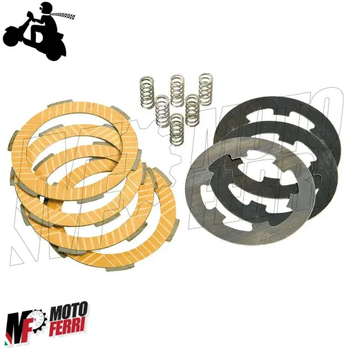 MF2397 KIT FRIZIONE RACING 4 DISCHI 6 MOLLE KEVLAR VESPA 50 125 SMALLFRAME APE