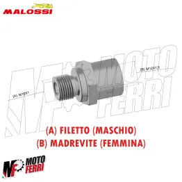 MF6308 Adattatore Sensore Temperatura Malossi Aprilia SR R 50 2T LC Mot Piaggio 2