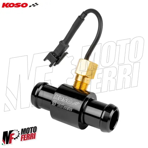 MF3414 Raccordo Tubo Acqua Koso Sensore Temperatura 16 mm con Adattatore