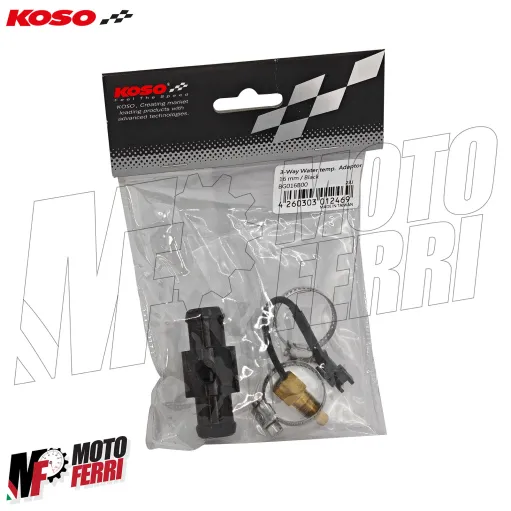MF3414 Raccordo Tubo Acqua Koso Sensore Temperatura 16 mm con Adattatore