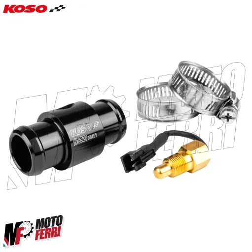 MF3414 Raccordo Tubo Acqua Koso Sensore Temperatura 22 mm con Adattatore