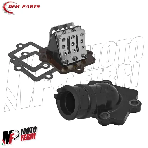 MF3411 Valvola Lamellare e Collettore Aspirazione Scarabeo 50 2T Mot Minarelli