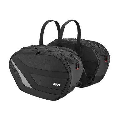 MF3418 Borse Laterali GIVI EASY10 27/35LT Espandibili Porta Oggetti Moto Scooter