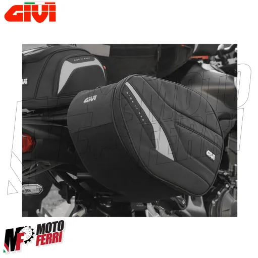 MF3418 Borse Laterali GIVI EASY10 27/35LT Espandibili Porta Oggetti Moto Scooter