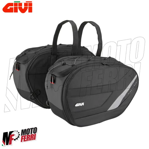 MF3418 Borse Laterali GIVI EASY10 27/35LT Espandibili Porta Oggetti Moto Scooter