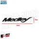 MF5374 Targetta Logo Adesivo Medley 125 150 200 Nero Opaco