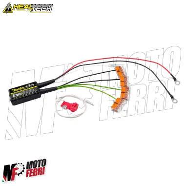MF9833 Thunder Box HEALTECH Hub Alimentazione 12V 16A Moto Scooter 2 Attacco