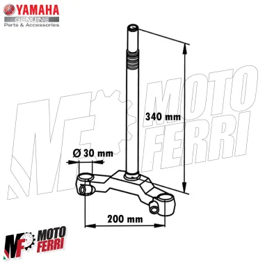 MF4682 Testa Croce Forcella Yamaha Aerox 50 2T da 2001 a 2012 Originale