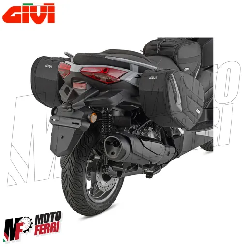 MF2943 Borse Laterali GIVI EASY11 18/25LT Espandibili Porta Oggetti Moto Scooter