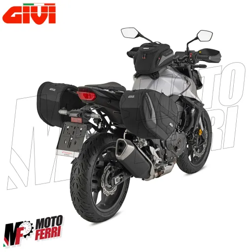 MF2943 Borse Laterali GIVI EASY11 18/25LT Espandibili Porta Oggetti Moto Scooter