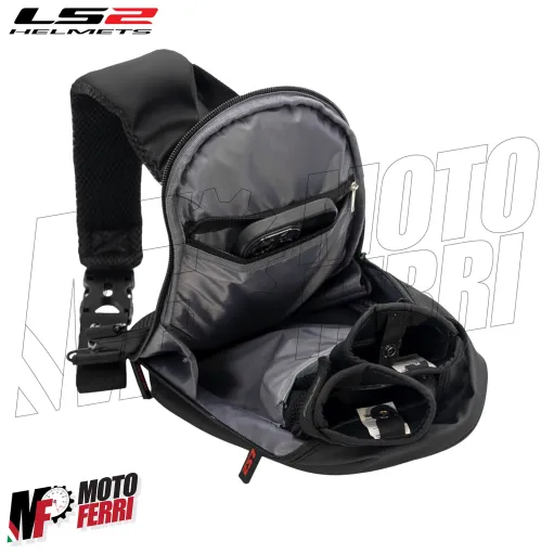 MF9853 Borsa Borsello a Tracolla LS2 Shield 4 LT Porta Oggetti Moto Shoulder Bag