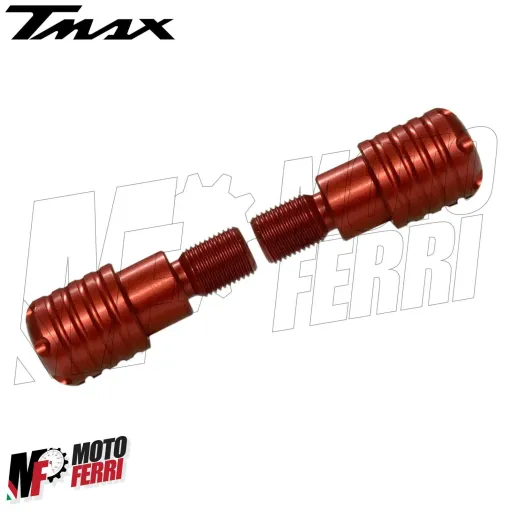 MF2479 Stabilizzatori Manubrio Manopole Rosso Yamaha TMax 500 530 560 2001/2021