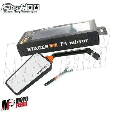MF2484 Specchietto retrovisore sinistro STAGE6 F1 carbonio opaco universale