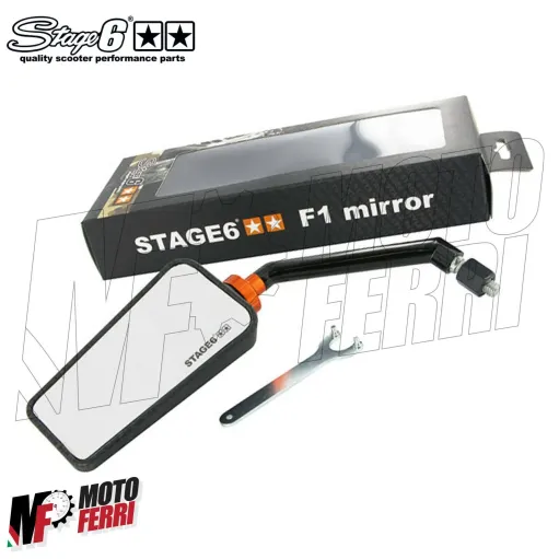MF2484 Specchietto retrovisore sinistro STAGE6 F1 carbonio opaco universale