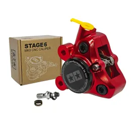 MF9860 Pinza Freno Anteriore CNC Stage6 Piaggio NRG MC3 MC2 DD DT 50 2T Rosso