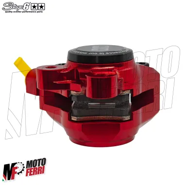 MF9860 Pinza Freno Anteriore CNC Stage6 Piaggio NRG MC3 MC2 DD DT 50 2T Rosso