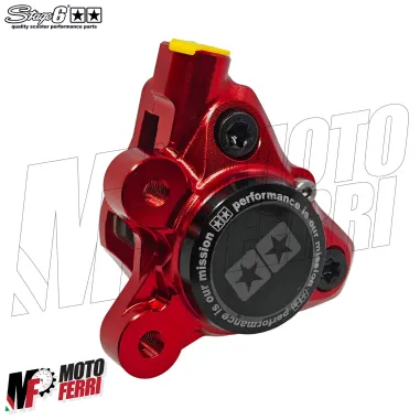MF9860 Pinza Freno Anteriore CNC Stage6 Gilera Runner Stalker Storm 50 2T Rosso