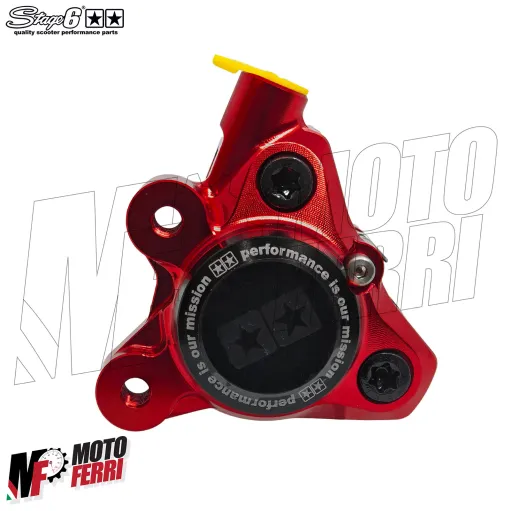 MF9860 Pinza Freno Anteriore CNC Stage6 MBK Booster Nitro Ovetto 50 2T Rosso