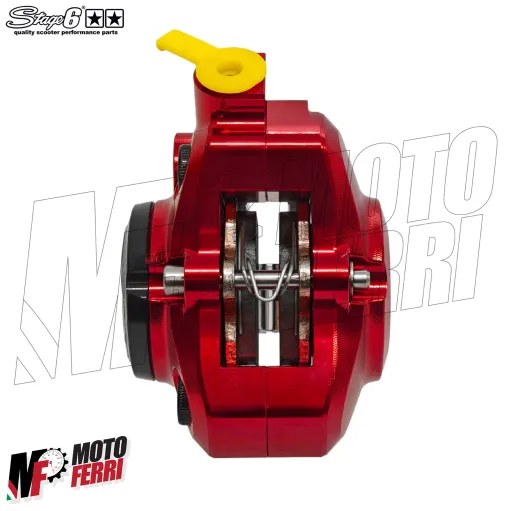 MF9860 Pinza Freno Anteriore CNC Stage6 MBK Booster Nitro Ovetto 50 2T Rosso