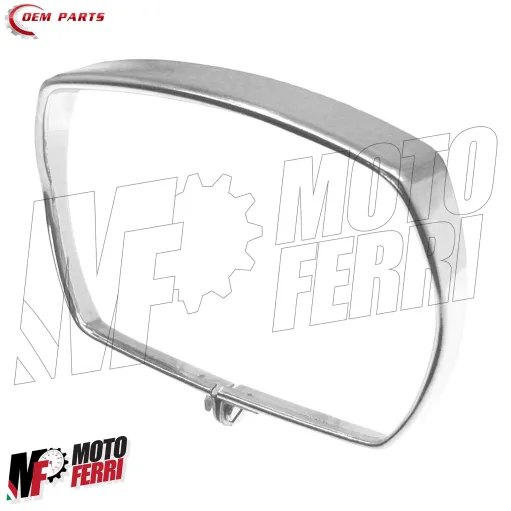 MF4844 Cornice Ghiera Fanale Anteriore Cromata Vespa 50 Special Rettangolare