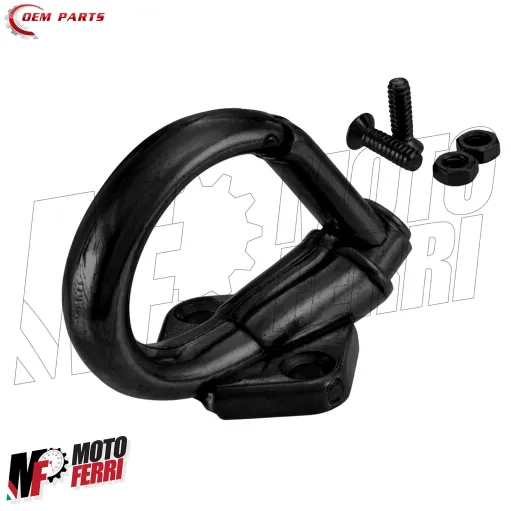 MF4846 Gancio Portaborse Sella Nero Vespa PX PE 125 150 200 ARCOBALENO