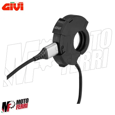 MF4899 Presa USB + USB C Manubrio Elettrica GIVI S120 Universale Moto Scooter