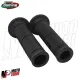 MF5096 Manopole Domino Corsa Racing Nero Universale Moto Honda Ducati Yamaha