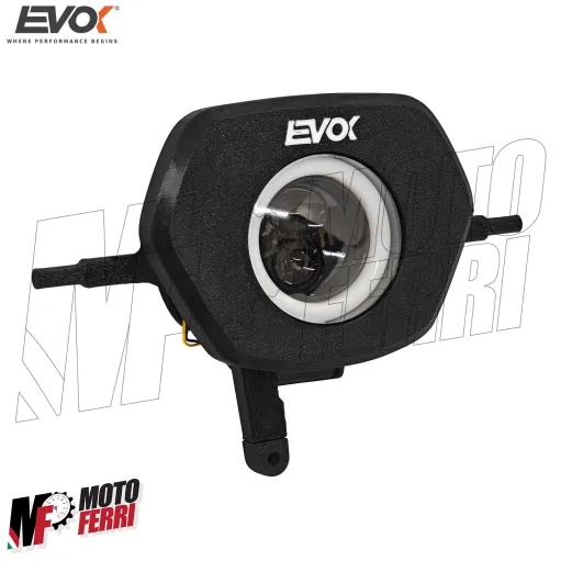 MF2451 Faro Fanale Anteriore Iron Led EVOK Piaggio ZIP SP 50 100 125 2T 4T MK2
