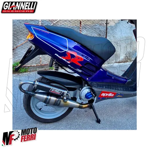 MF5260 Silenziatore Marmitta Giannelli Shot V4 Scooter in Carbonio di ricambio