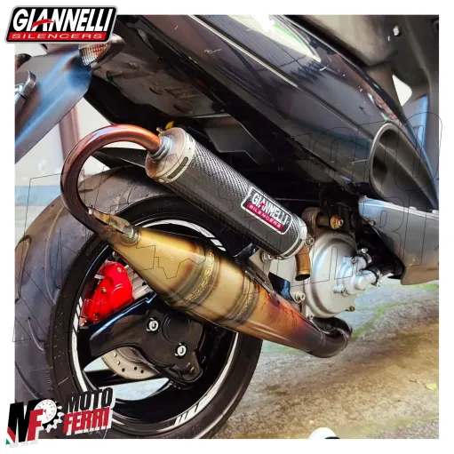 MF5260 Silenziatore Marmitta Giannelli Shot V4 Scooter in Carbonio di ricambio