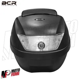 MF5371 Bauletto BCR 28 Litri Piastra e Schienalino Universale Scooter Nero 2