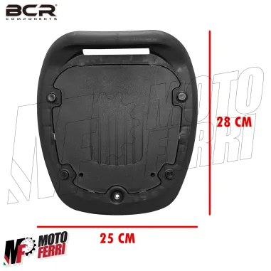 MF5371 Bauletto BCR 28 Litri Piastra e Schienalino Universale Scooter Nero
