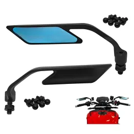MF5896 Specchietti Retrovisori Ali FAR Universale Moto da Manubrio Naked Nero