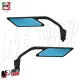 MF5896 Specchietti Retrovisori Ali FAR Universale Moto da Manubrio Naked Nero