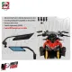 MF5896 Specchietti Retrovisori Ali FAR Universale Moto da Manubrio Naked Nero