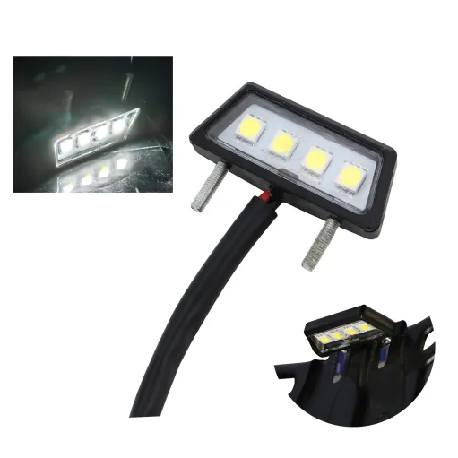 MF6292 Luce Targa Portatarga FAR Moto a Led 12V Universale Omologata